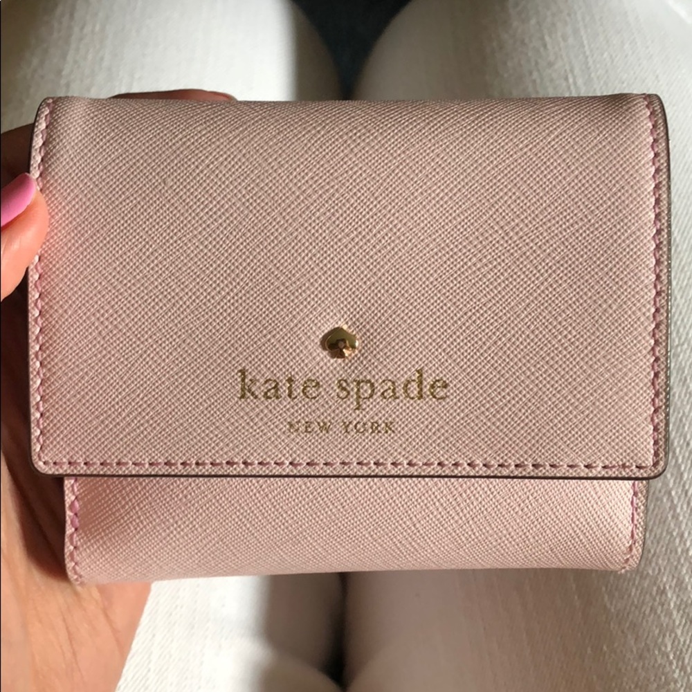 Pastel pink Kate spade wallet